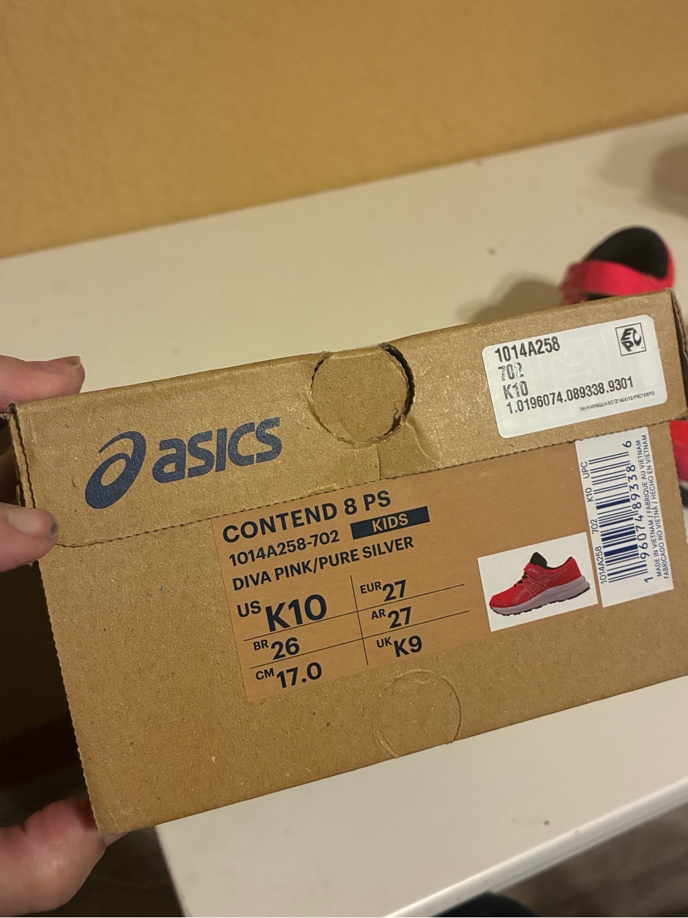 Asics Kids Contend 8 School Yard Running Shoes Size 10 - Picture 15 of 16